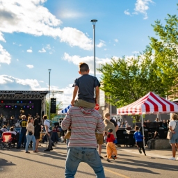 Dad-Son-take-in-Streetfest
